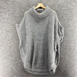 LC Lauren Conrad Heather Gray Cowl Neck Sweater